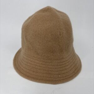 Madcaps Paris Bucket Hat Camel 100% Wool OSFM